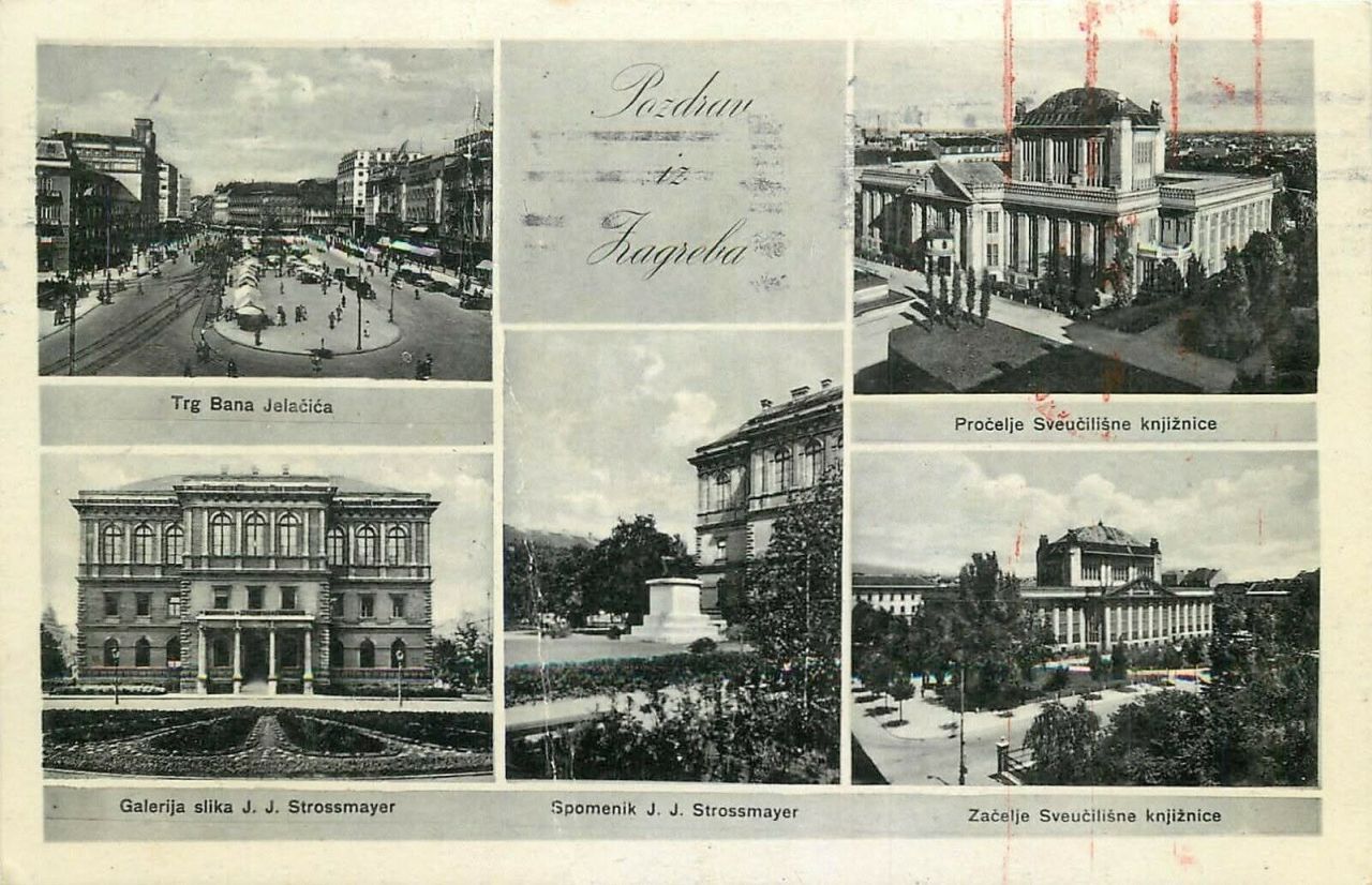 Razglednica Zagreb 1941. godine